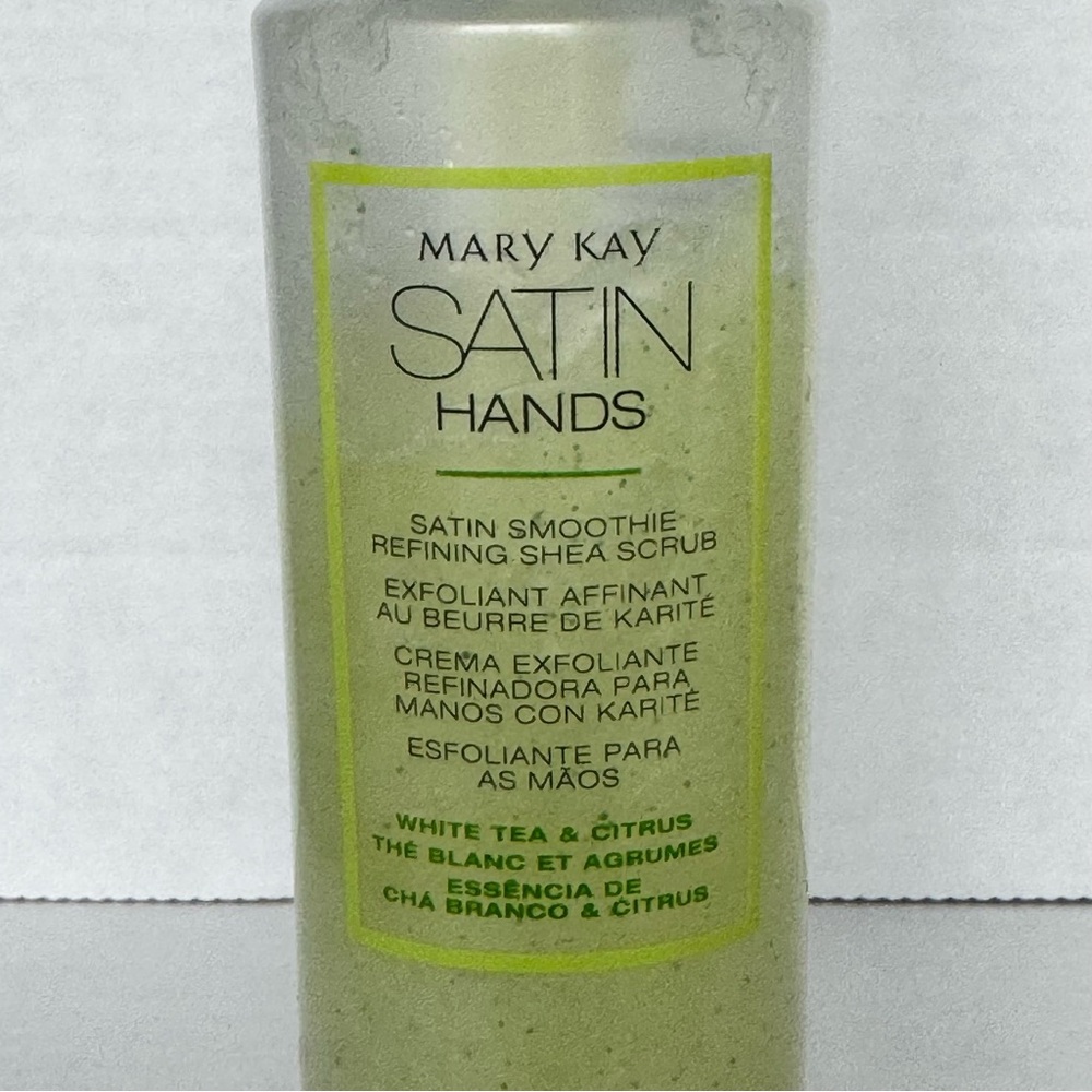 Mary Kay Satin Hands Smoothie Refining Shea Scrub White Tea & Citrus 70% Full - Picture 2 of 7